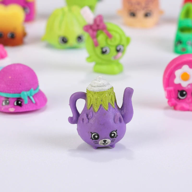 No Repeat 5/10pcs Mixed Seasons Shopping Vegetable Fruit Furniture Dolls Action Figure Family Kids Playing Toys Christmas Gift
