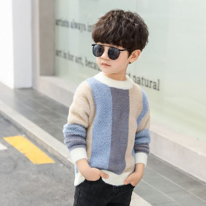 Elegant Cotton Clothing Sweater Teenage Boys Children