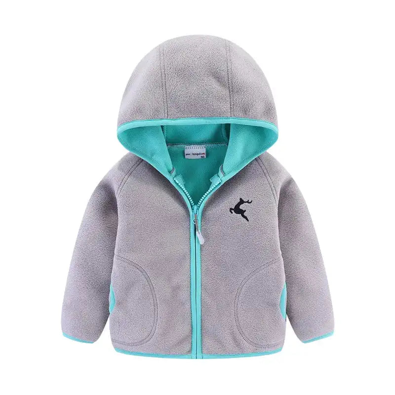 Bleinny Girls Hooded Fleece Jacket Windbreaker Zip up Reindeer Outerwear