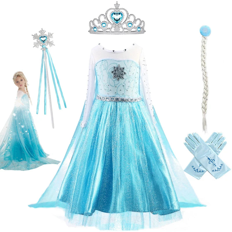 Carmen Elsa Costume Bling Synthetic Crystal Bodice Elsa Party Dress