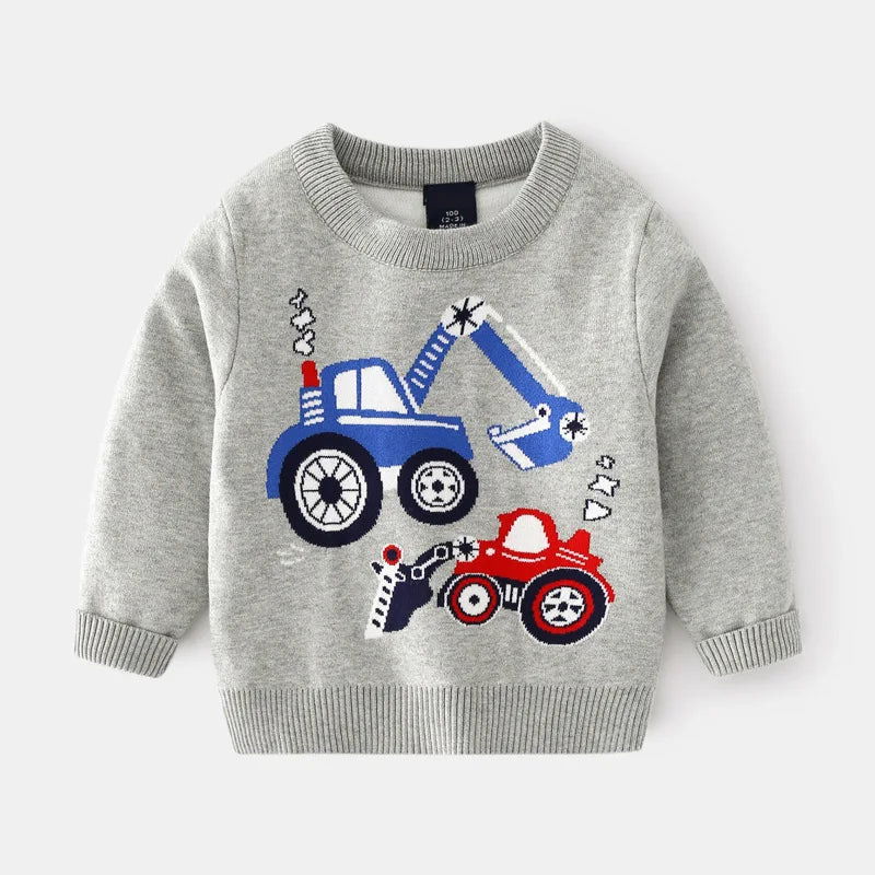 Bryant Thick O-neck Knitted Sweater - GuGuTon baby store - Baby Fashion - Toddlers Outfits - Babies Outfits - Toddler Clothes - Kids Clothing - Newborn Clothes - Newborn Wear - Kids Wear - Trending Clothes - Trending Outfits - Fall Fashion - Winter Fashion - Girls Clothes - Boys Clothes - Babies Wear - Kids Accessories - KidsWear - Summer Clothes - Summer Fashion - Summer Trend - Falls Sweaters - Tops - Bottom - Jeans - Blouse - Dresses - Newborn Dresses - Toys