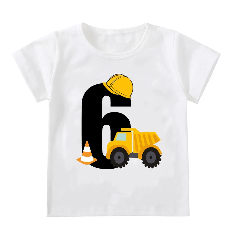 Ronald Boys T-shirts Short Sleeve Excavator Tees - GuGuTon baby store - Baby Fashion - Toddlers Outfits - Babies Outfits - Toddler Clothes - Kids Clothing - Newborn Clothes - Newborn Wear - Kids Wear - Trending Clothes - Trending Outfits - Fall Fashion - Winter Fashion - Girls Clothes - Boys Clothes - Babies Wear - Kids Accessories - KidsWear - Summer Clothes - Summer Fashion - Summer Trend - Falls Sweaters - Tops - Bottom - Jeans - Blouse - Dresses - Newborn Dresses - Toys