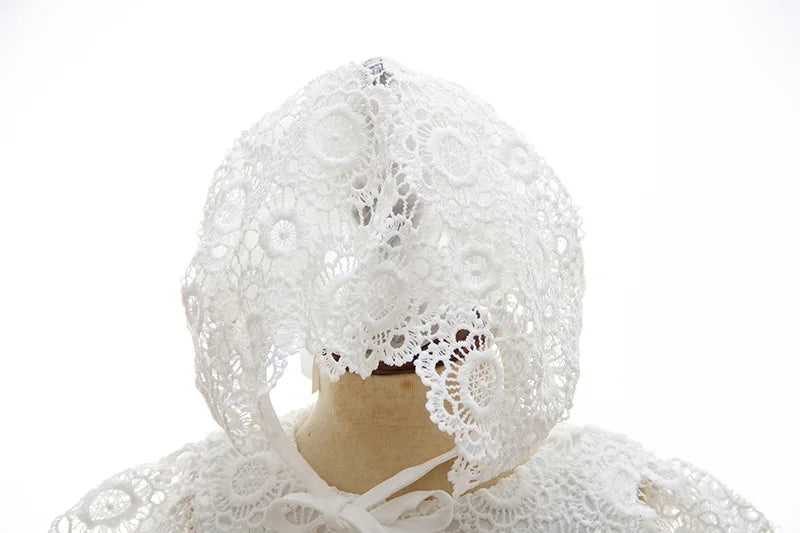 Newborn Baby Girl Baptism Dresses Party Wedding Girls Lace Flower Princess Dresses Infant Toddler 1 Year Birthday Clothes 3-24M