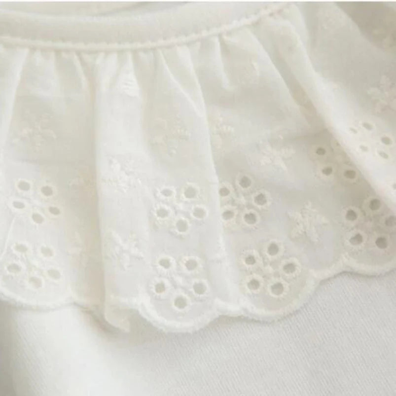 Pamela Long Sleeve Ruffle Doll Collar Top