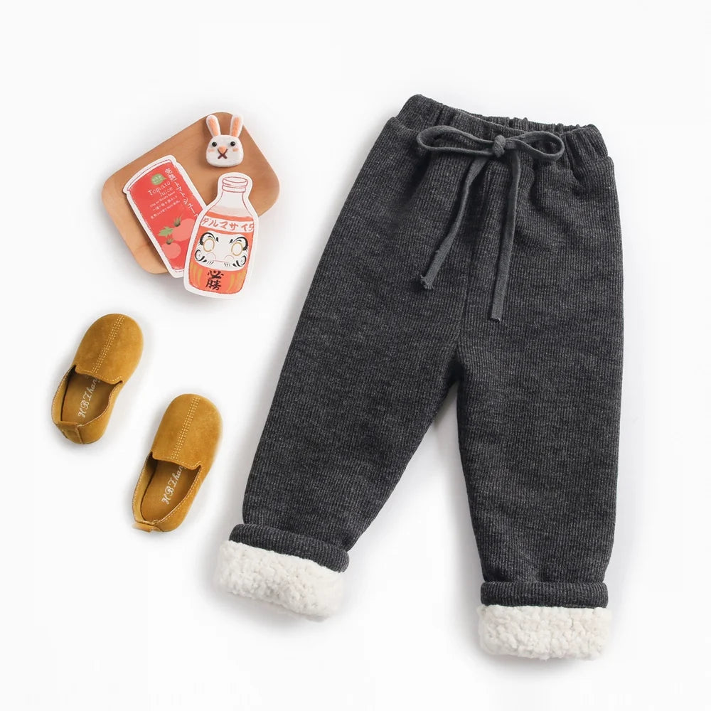 Jan Long Pants Soft Warm Casual Children Trousers Cute