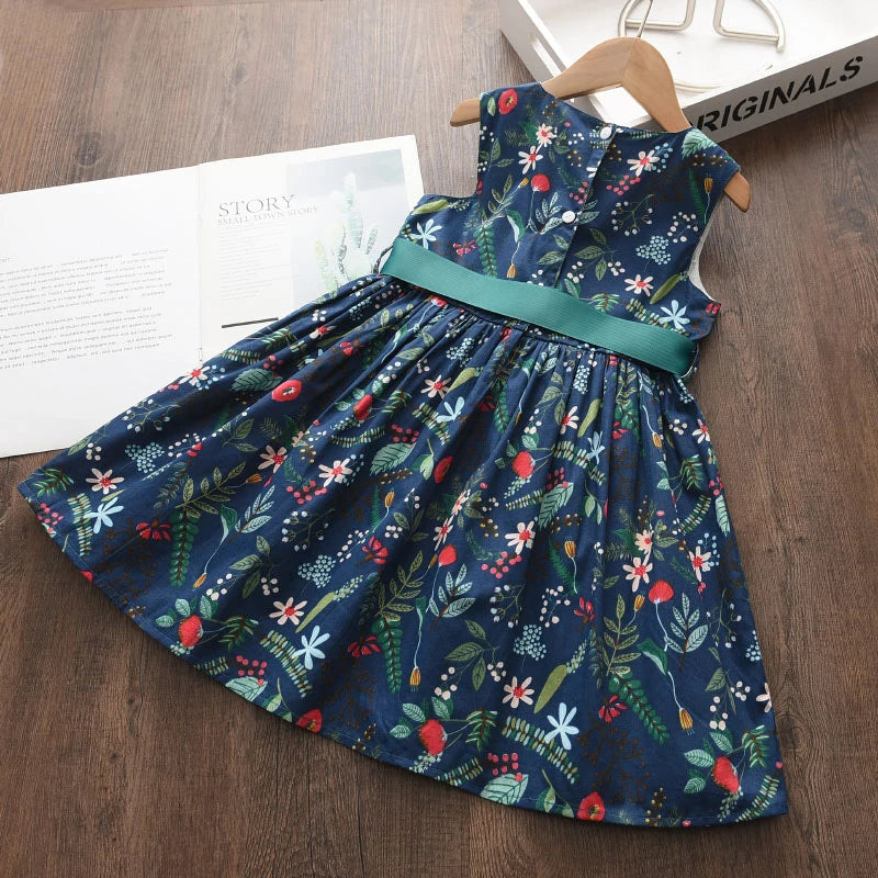 Bear Leader Floral Girls Dress Floral Kids Dresses Girls Princess Dress