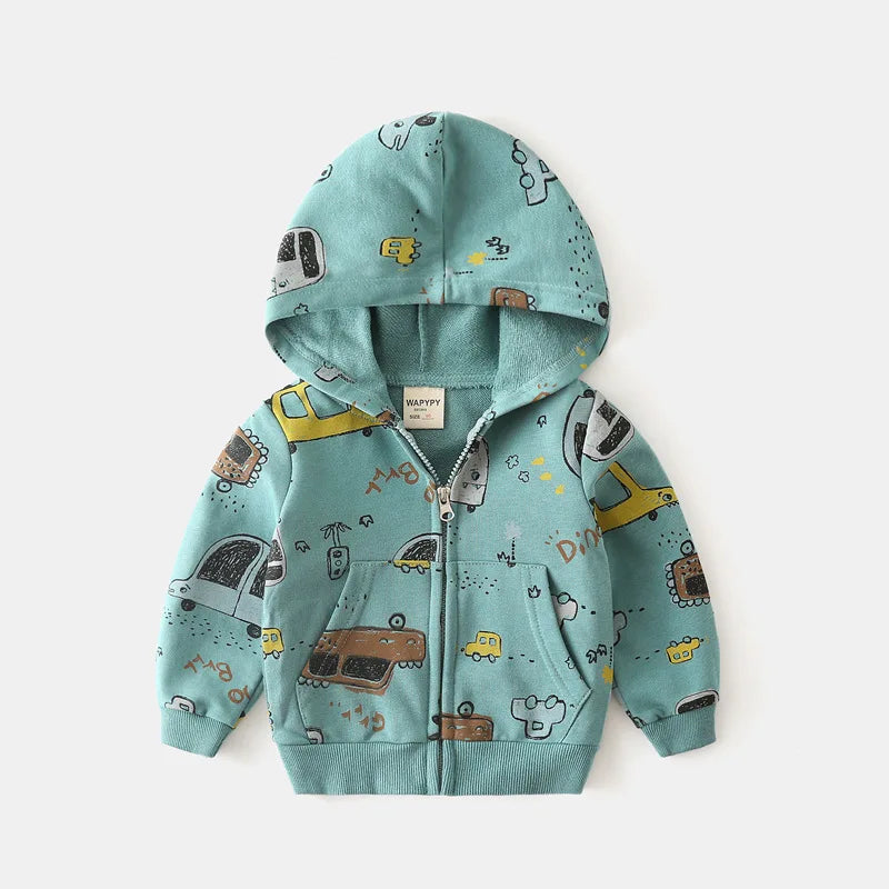 Eider Boys Cartoon Full-Printed Sweater