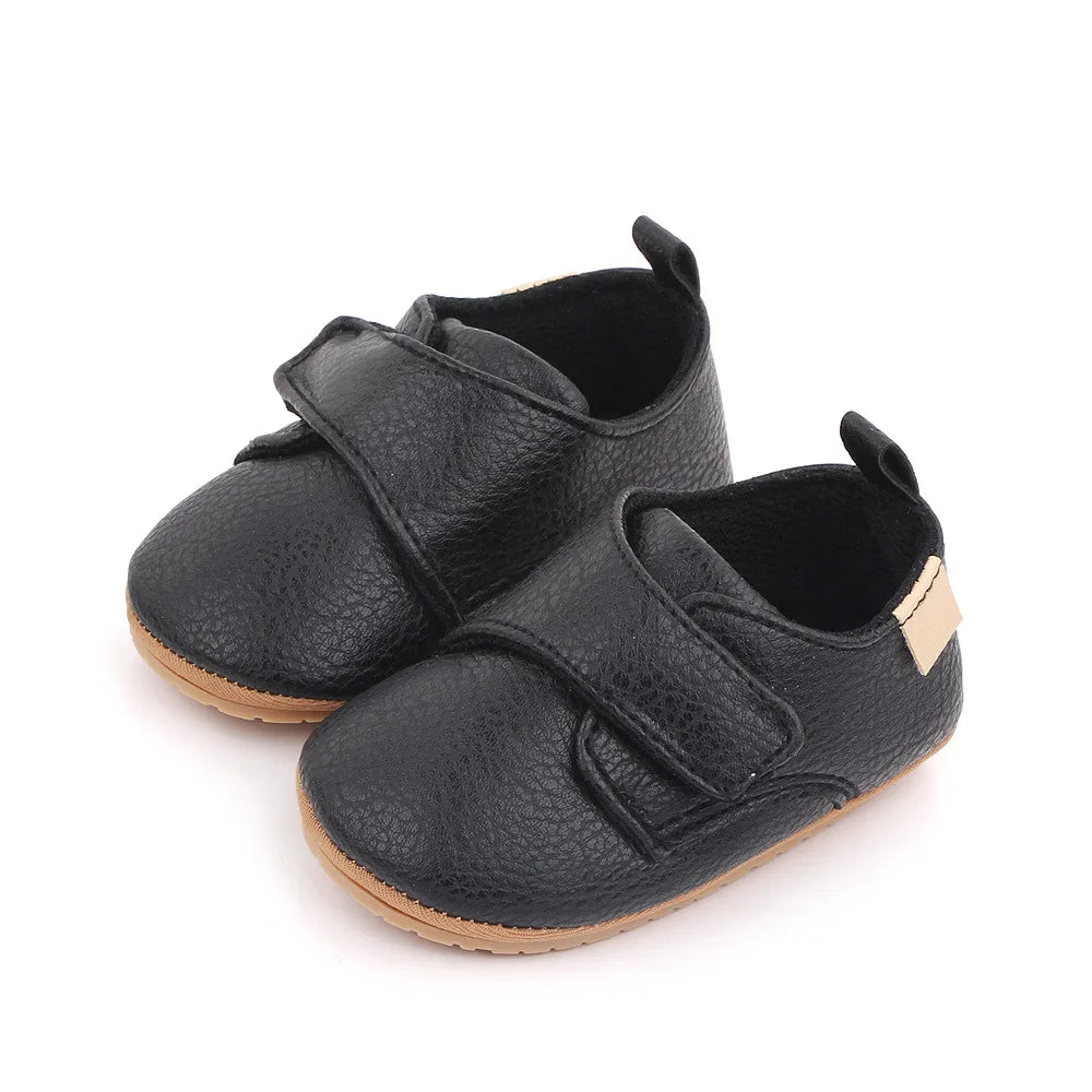 Newborn Baby Shoes Baby Boy Girl Shoes Classic Leather Rubber Sole Anti-slip Toddler First Walkers Infant Girl Shoes Moccasins