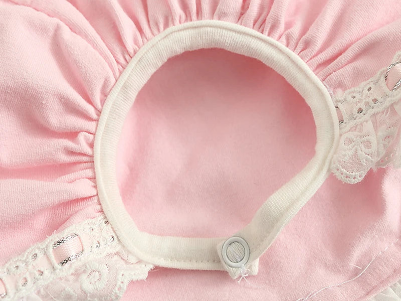 Newborn Baby Girl Tutu Dress for Birthday Bow Long Sleeve Spring Lace Girls Dresses & Hat Princess Clothes Set