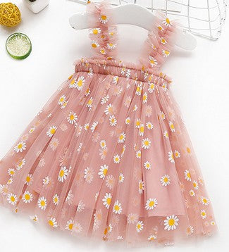 Ella Toddler Girls Summer Princess Dress with Embroidery