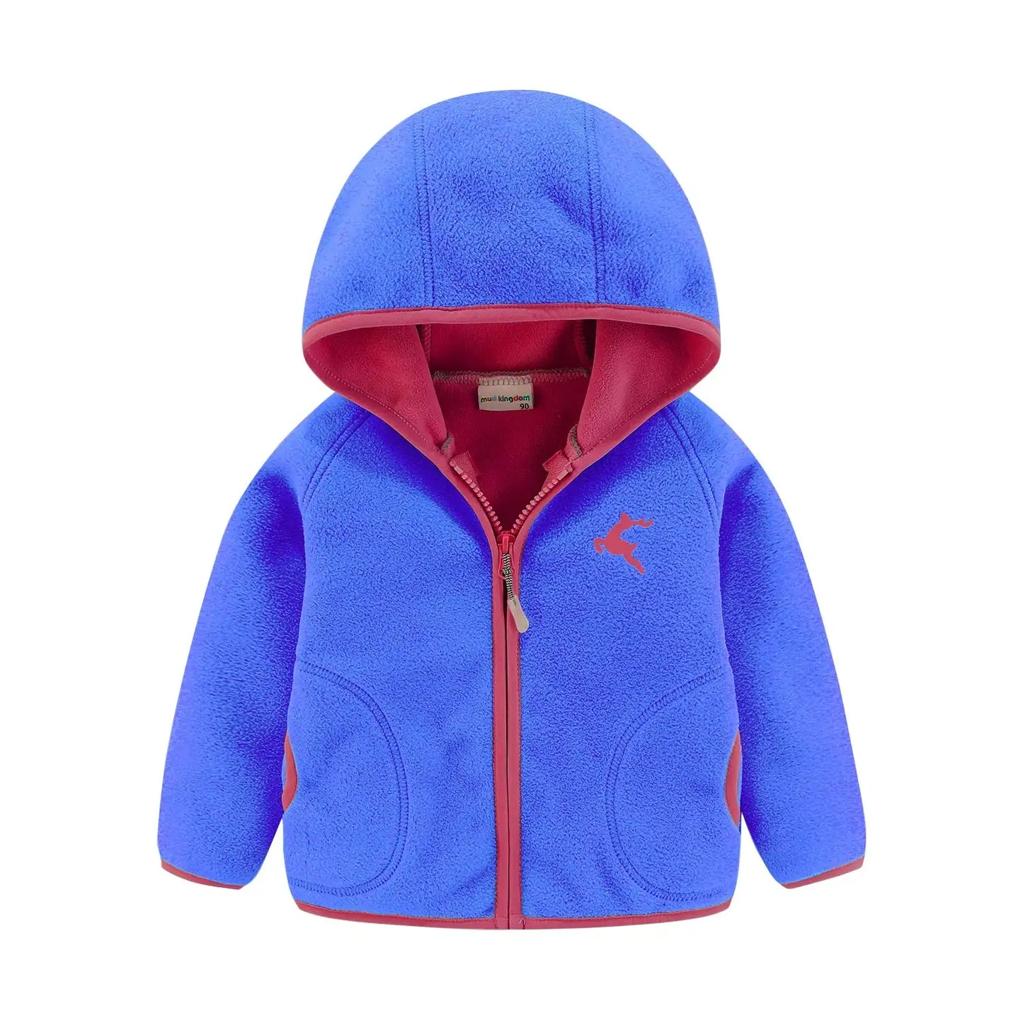 Bleinny Girls Hooded Fleece Jacket Windbreaker Zip up Reindeer Outerwear
