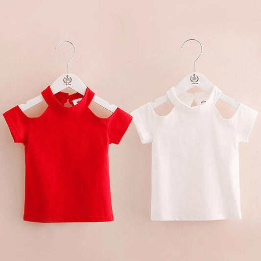 Paula Children's Clothing Beach Red White Cotton Sleeve Baby Kids Girl