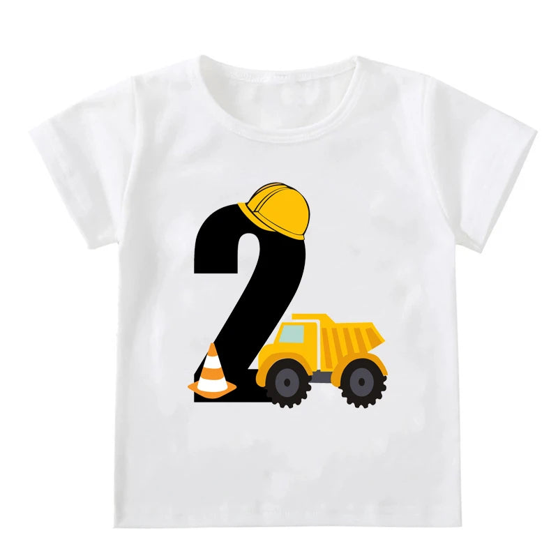 Ronald Boys T-shirts Short Sleeve Excavator Tees