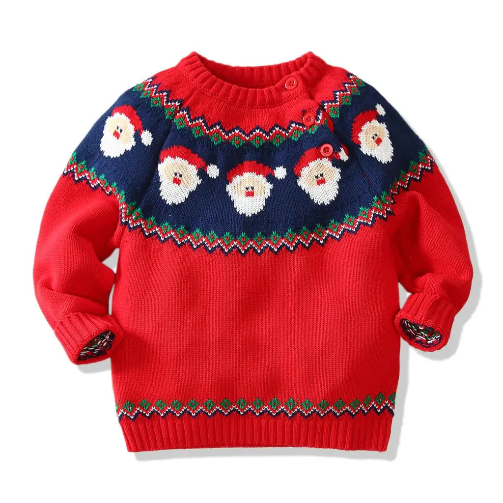 Polo Christmas Santa Claus Pullover Sweater