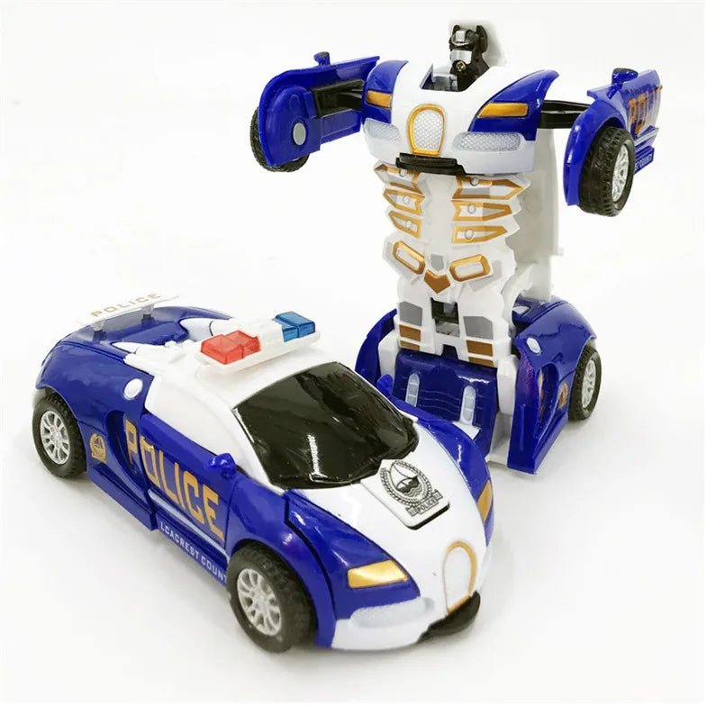 One-key Automatic Transform Robot Car  For Boys