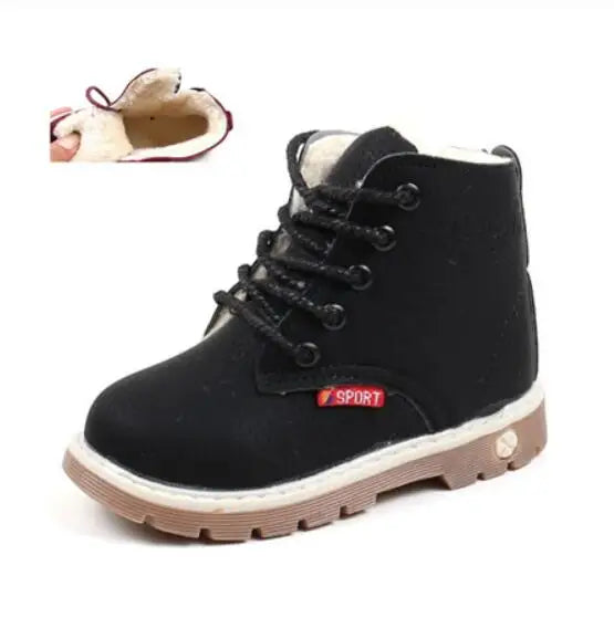 Children Casual Shoes Autumn Winter Boots Boys Shoes Fashion Leather Shoes