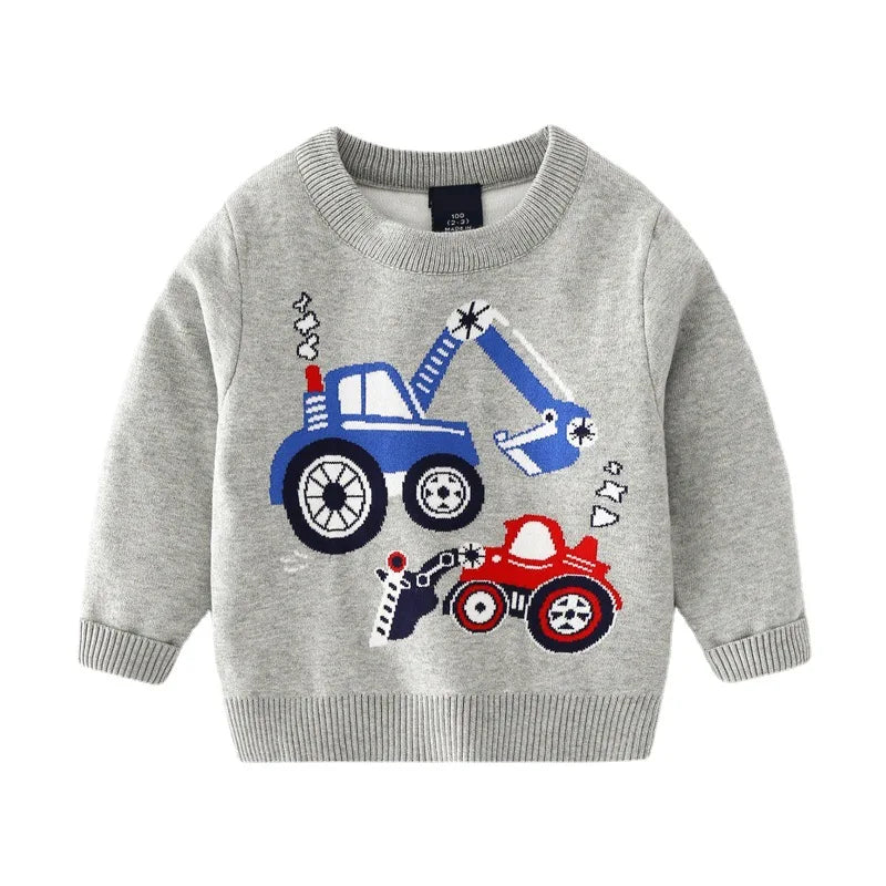Bryant Thick O-neck Knitted Sweater - GuGuTon baby store - Baby Fashion - Toddlers Outfits - Babies Outfits - Toddler Clothes - Kids Clothing - Newborn Clothes - Newborn Wear - Kids Wear - Trending Clothes - Trending Outfits - Fall Fashion - Winter Fashion - Girls Clothes - Boys Clothes - Babies Wear - Kids Accessories - KidsWear - Summer Clothes - Summer Fashion - Summer Trend - Falls Sweaters - Tops - Bottom - Jeans - Blouse - Dresses - Newborn Dresses - Toys