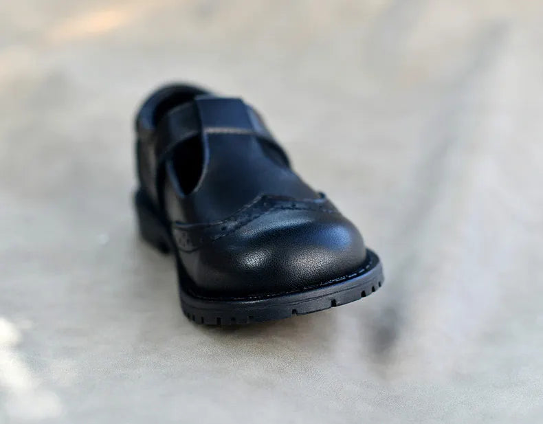 Children shoes British leather princess shoes Geniune leather shoes baby shoes spring autumn models single shoes campus soft sho