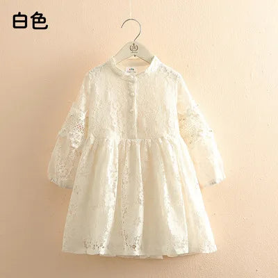2025 Spring Autumn 3-14 years Children England Style Princess Long Sleeve Dress