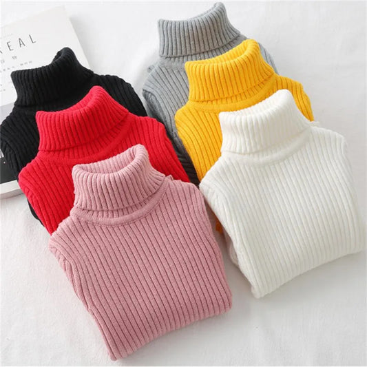 Nora Turtleneck Knitted Clothes Autumn Children Tops