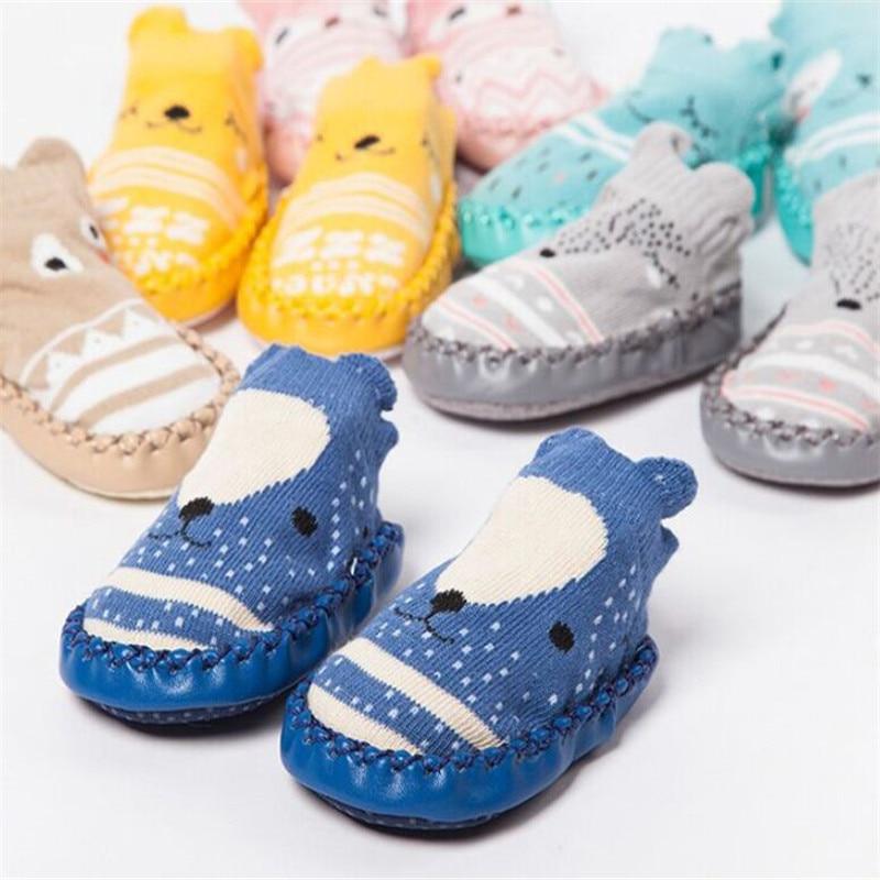 Lucas Infant Walkers Leather Cotton Newborn Baby Soft Sole Shoes