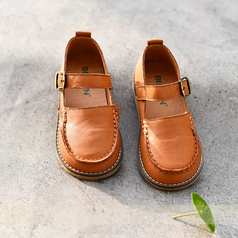 Sprng Formal Occasion Children Casual Shoes Cowhide Boys Shoes