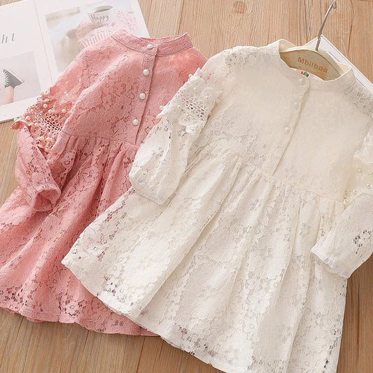 2025 Spring Autumn 3-14 years Children England Style Princess Long Sleeve Dress