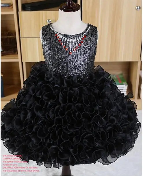 New Birthday party girl dress for girls clothes kids dresses Summer 2017 Formal wear