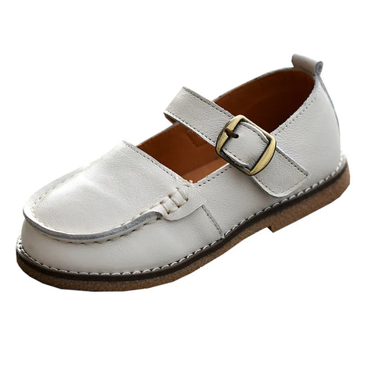 Sprng Formal Occasion Children Casual Shoes Cowhide Boys Shoes Genuine Leather Baby Girls Shoes Kids Flats