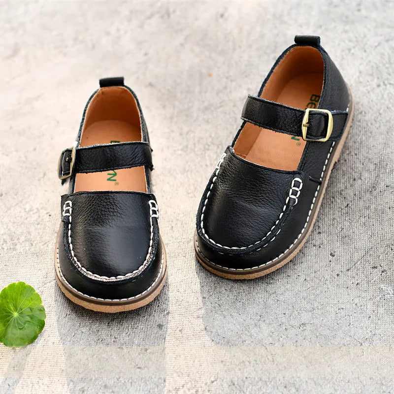 Sprng Formal Occasion Children Casual Shoes Cowhide Boys Shoes