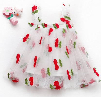Ella Toddler Girls Summer Princess Dress with Embroidery