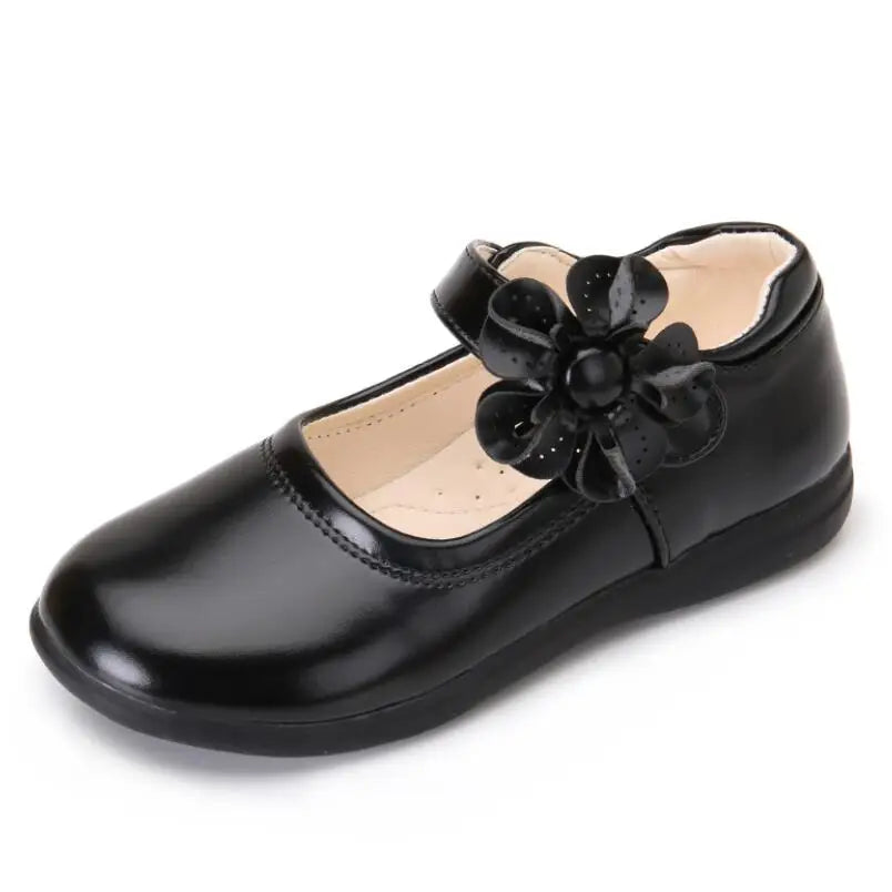 Girls Leather Shoes for Children Wedding Dress Princess School Shoes