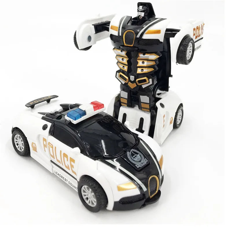 One-key Automatic Transform Robot Car  For Boys