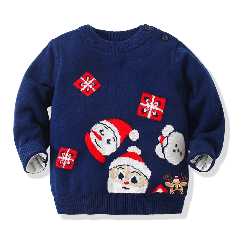 Polo Christmas Santa Claus Pullover Sweater - GuGuTon baby store - Baby Fashion - Toddlers Outfits - Babies Outfits - Toddler Clothes - Kids Clothing - Newborn Clothes - Newborn Wear - Kids Wear - Trending Clothes - Trending Outfits - Fall Fashion - Winter Fashion - Girls Clothes - Boys Clothes - Babies Wear - Kids Accessories - KidsWear - Summer Clothes - Summer Fashion - Summer Trend - Falls Sweaters - Tops - Bottom - Jeans - Blouse - Dresses - Newborn Dresses - Toys