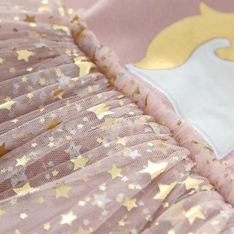 Unicorn Dresses for Baby Girls - Summer Knitted Party Dress