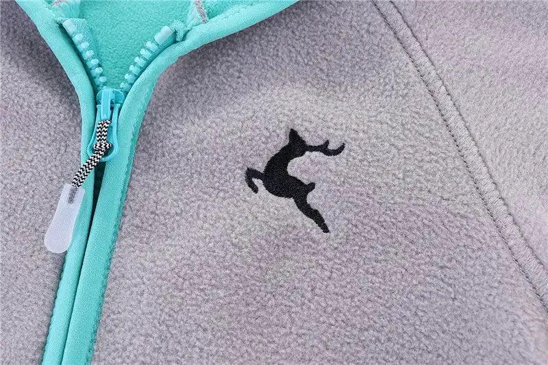 Bleinny Girls Hooded Fleece Jacket Windbreaker Zip up Reindeer Outerwear