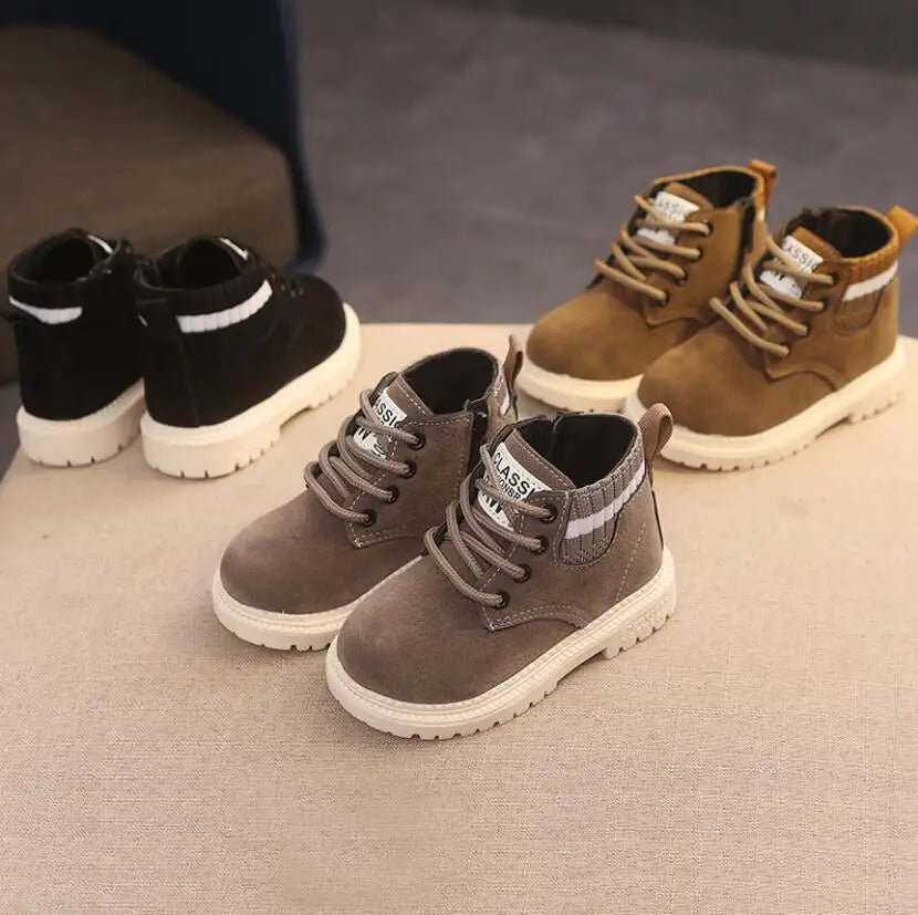 Children Casual Shoes Autumn Winter Boots Boys Shoes Fashion Leather Shoes