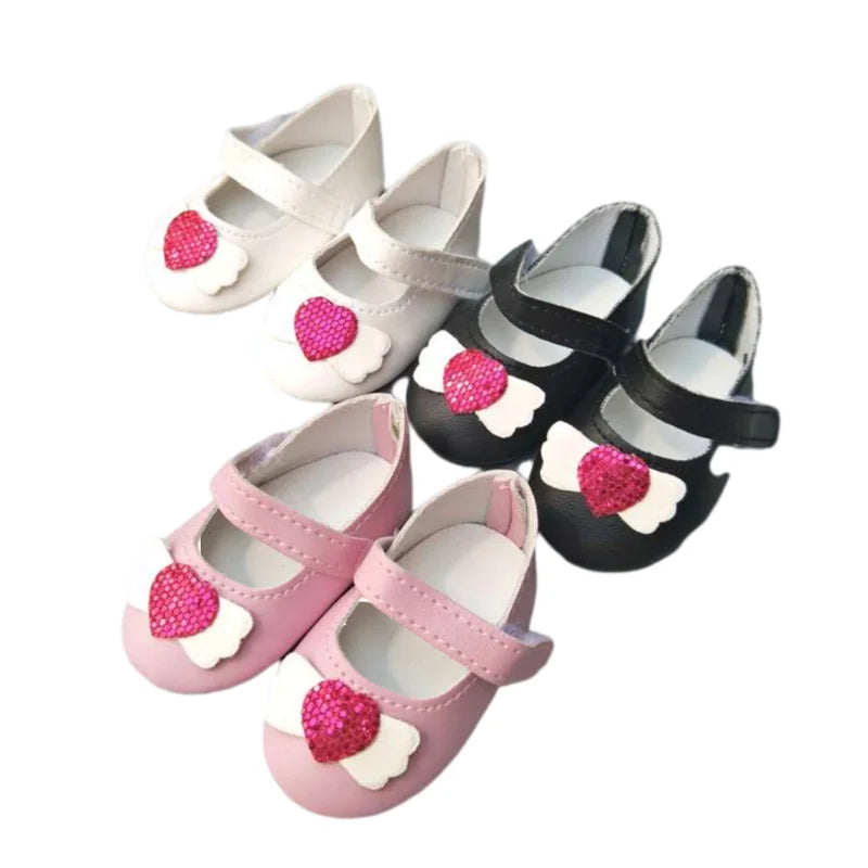 Baby Doll Shoes for 43cm Born Baby Doll Single Shoes Fits for 18" Girl Doll Sequin Shoes Accessories