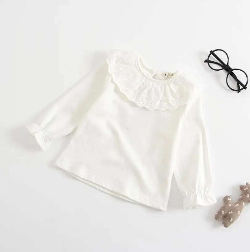 Allison Sweet Princess Style Solid Color Tops