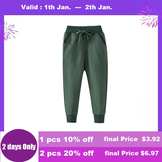 Pablo Children Sweatpants for Autumn Spring Plain Boys Fashion