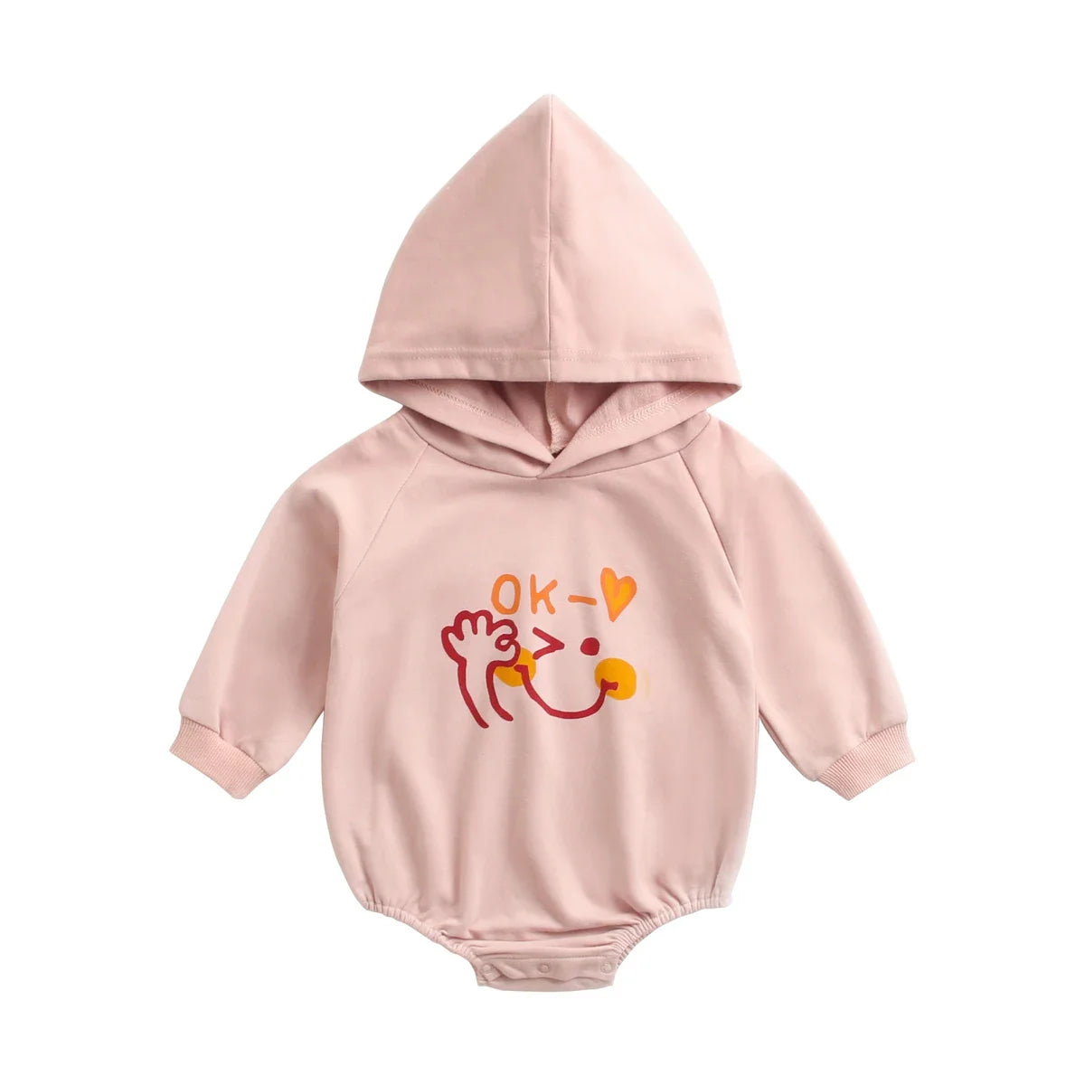 Casual Cotton Hooded Bodysuit