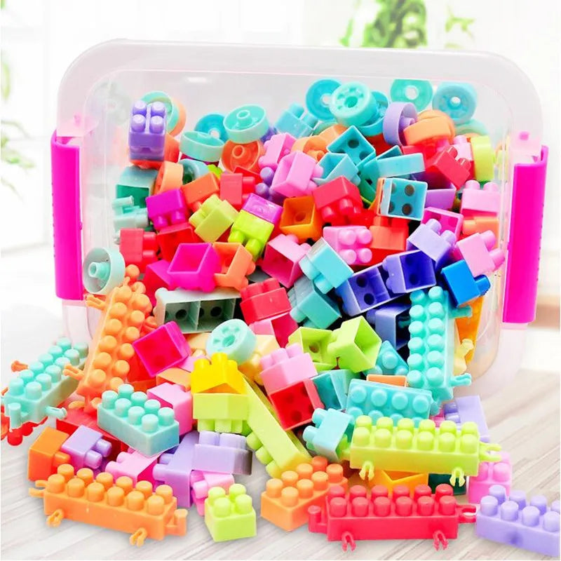 108pcs 128pcs Baby Building Blocks DIY Bulk Safety Bricks Toy
