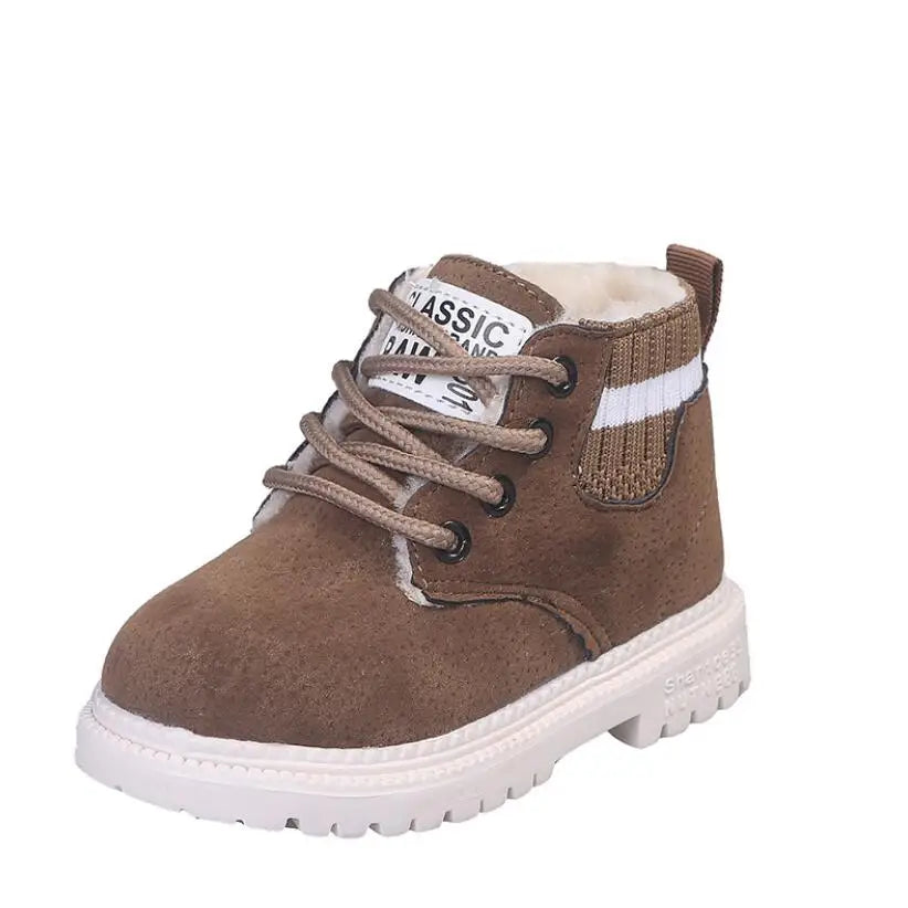 Children Casual Shoes Autumn Winter Boots Boys Shoes Fashion Leather Shoes