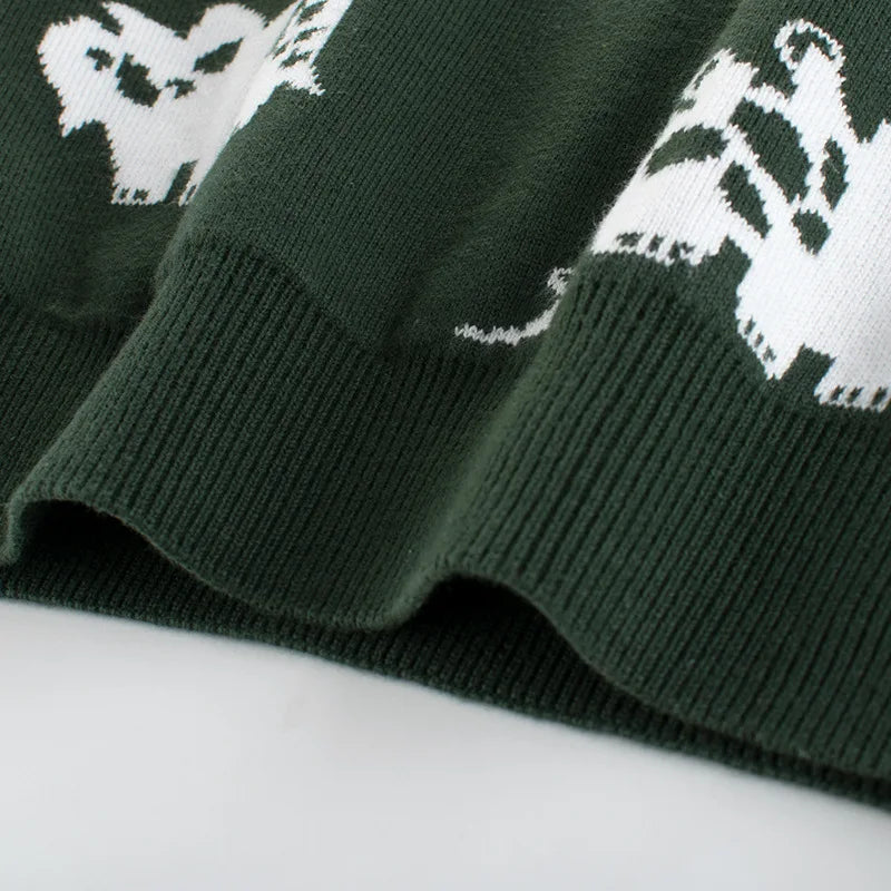 Ben Dinosaur Cartoon Cotton Long Sleeve Sweatshirts