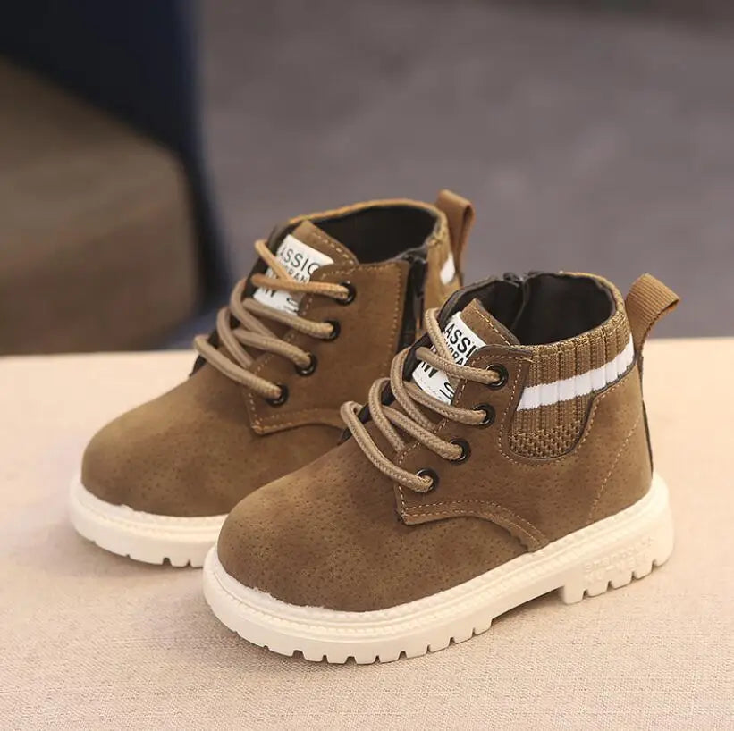 Children Casual Shoes Autumn Winter Boots Boys Shoes Fashion Leather Shoes