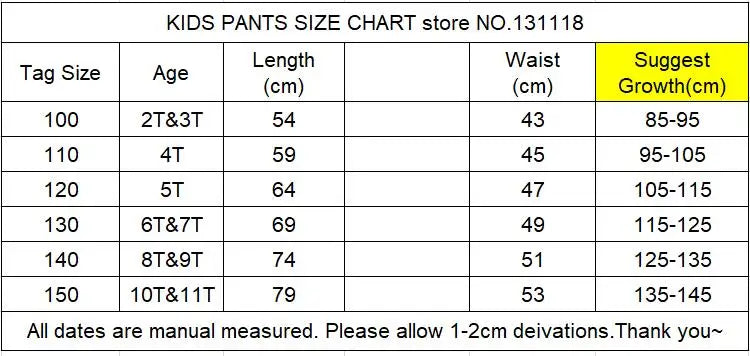 José Trousers New Kids Casual Pants for Boys Years Thin Soft Side