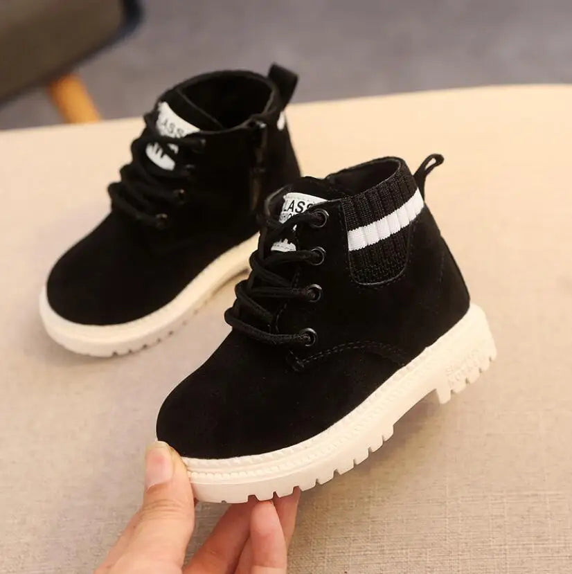 Children Casual Shoes Autumn Winter Boots Boys Shoes Fashion Leather Shoes