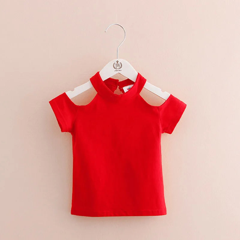 Paula Children's Clothing Beach Red White Cotton Sleeve Baby Kids Girl