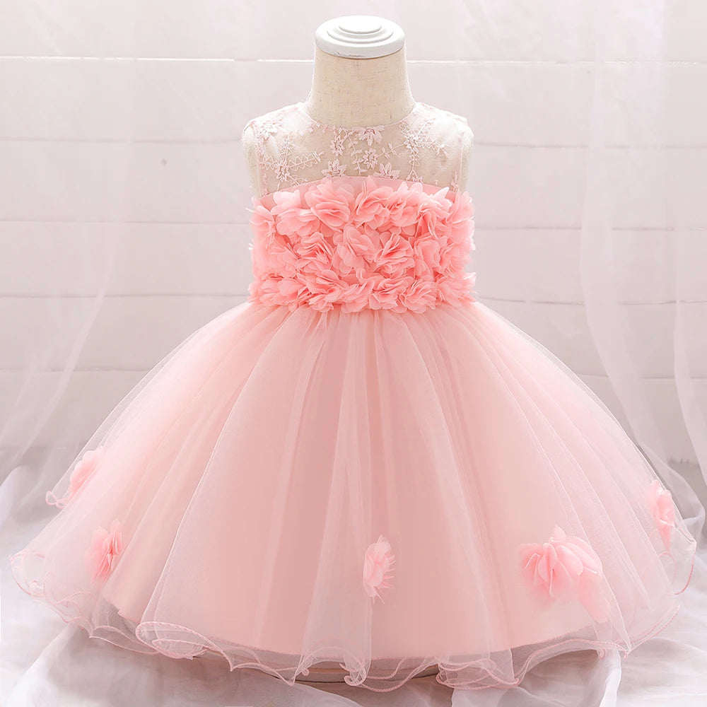 Toddler Girl Party Dresses Baby Dress For Girls 1 Year Birthday Princess Dress