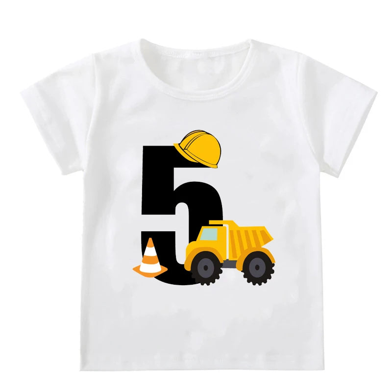 Ronald Boys T-shirts Short Sleeve Excavator Tees - GuGuTon baby store - Baby Fashion - Toddlers Outfits - Babies Outfits - Toddler Clothes - Kids Clothing - Newborn Clothes - Newborn Wear - Kids Wear - Trending Clothes - Trending Outfits - Fall Fashion - Winter Fashion - Girls Clothes - Boys Clothes - Babies Wear - Kids Accessories - KidsWear - Summer Clothes - Summer Fashion - Summer Trend - Falls Sweaters - Tops - Bottom - Jeans - Blouse - Dresses - Newborn Dresses - Toys